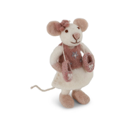 Ballerina Mouse Felt Hanging Decoration Small
