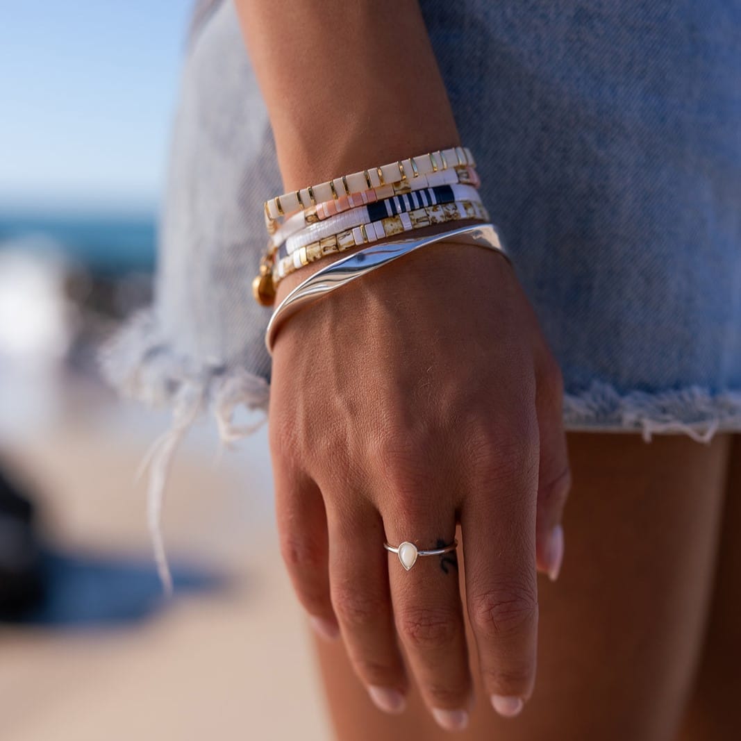 Love Bracelet Pink, White and Natural