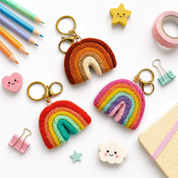 Felt Rainbow Keychain Charm Fairyfloss