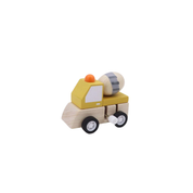 Wooden Wind Up Construction Vehicle Cement Mixer