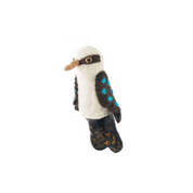 Handmade Felted Finger Puppet Kookaburra