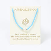 Inspiration Necklace Sky, Silver and Pearl