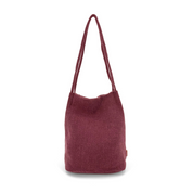 Natural Long Handle Bag Plum