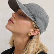 Christina Cotton Baseball Cap Grey