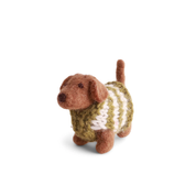 Felted Dachshund Hanging Decoration