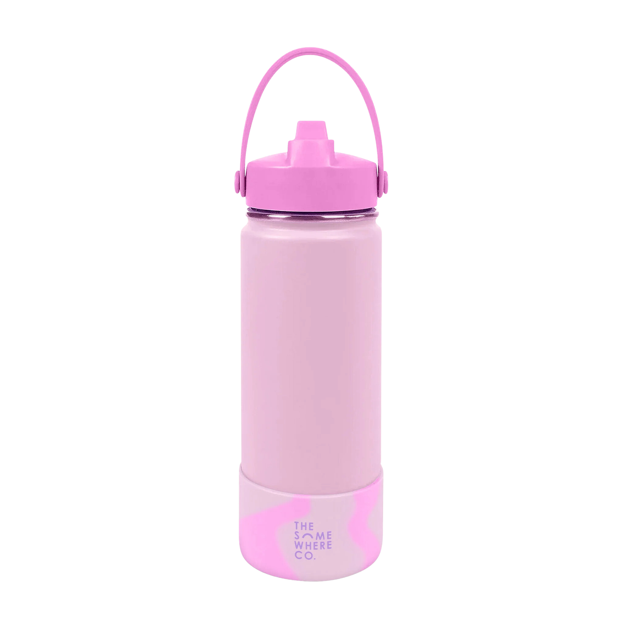 Swirl Water Bottle 500ml Light Pink