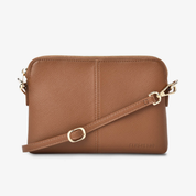 Bowery Crossbody Tan Saffiano