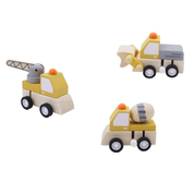 Wooden Wind Up Construction Vehicle Cement Mixer