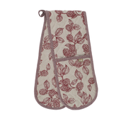 Berry & Bug Double Oven Glove Red