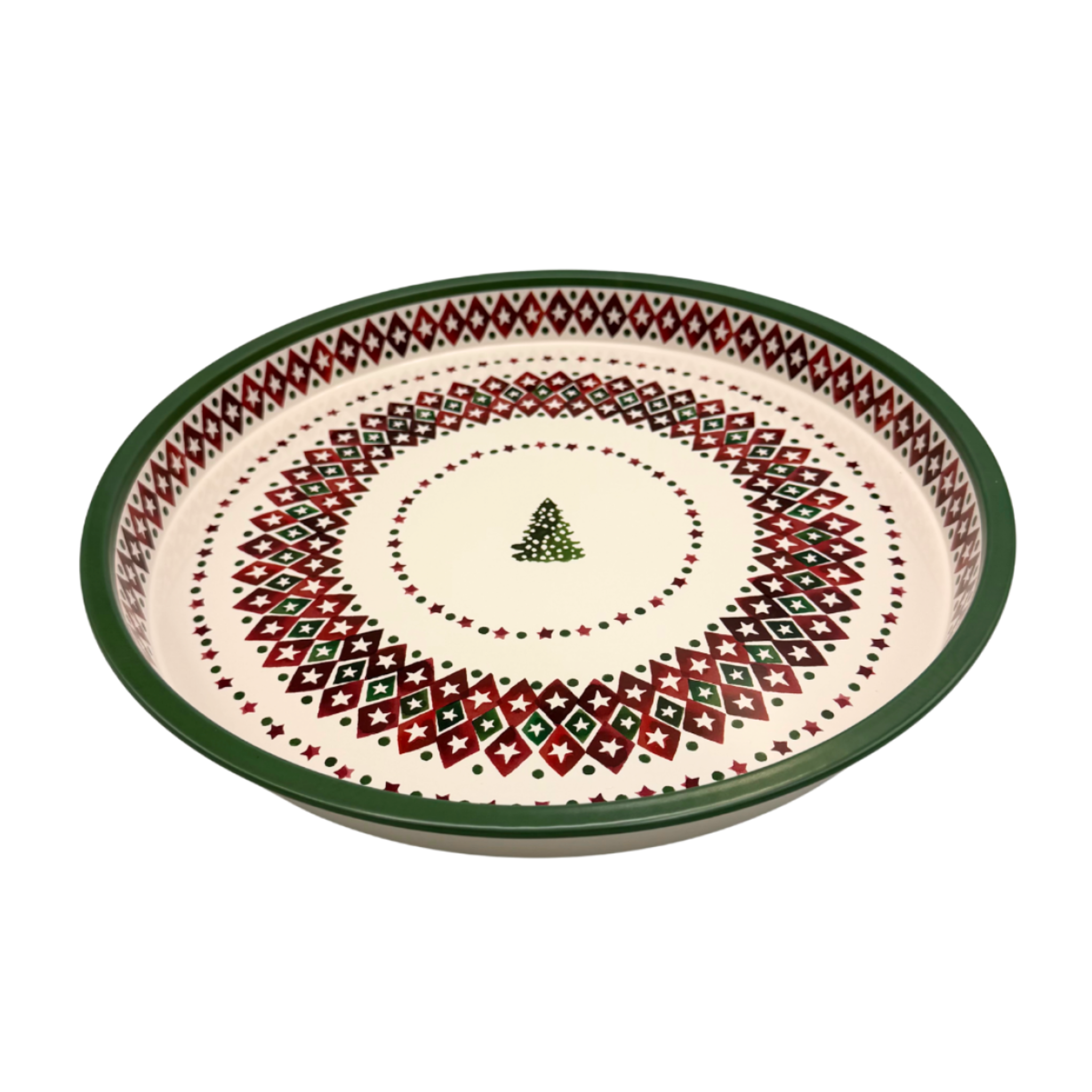 Round Tin Tray Christmas Joy