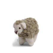 Mini Sheep Felt Hanging Decoration Dusty Green