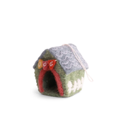Felted Doghouse Hanging Decoration