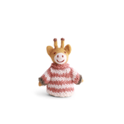 Felted Finger Puppet Giraffe
