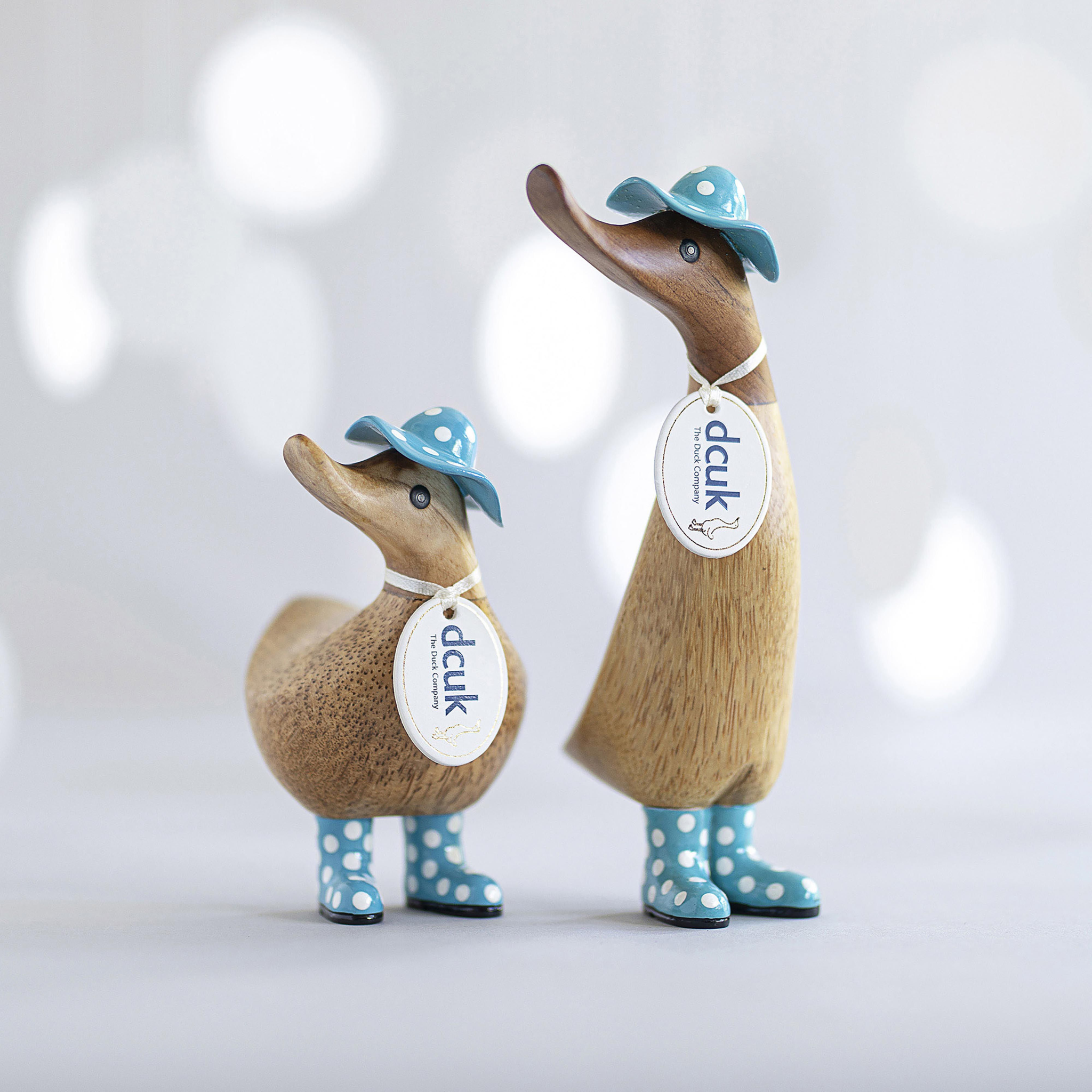 Spotty Hat & Boots Ducky Blue