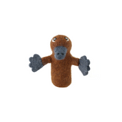 Handmade Felted Finger Puppet Platypus