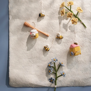 Felted Sweet Honey Jar Hanging Decoration