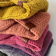 Twist Knit Wool Headband Mulberry