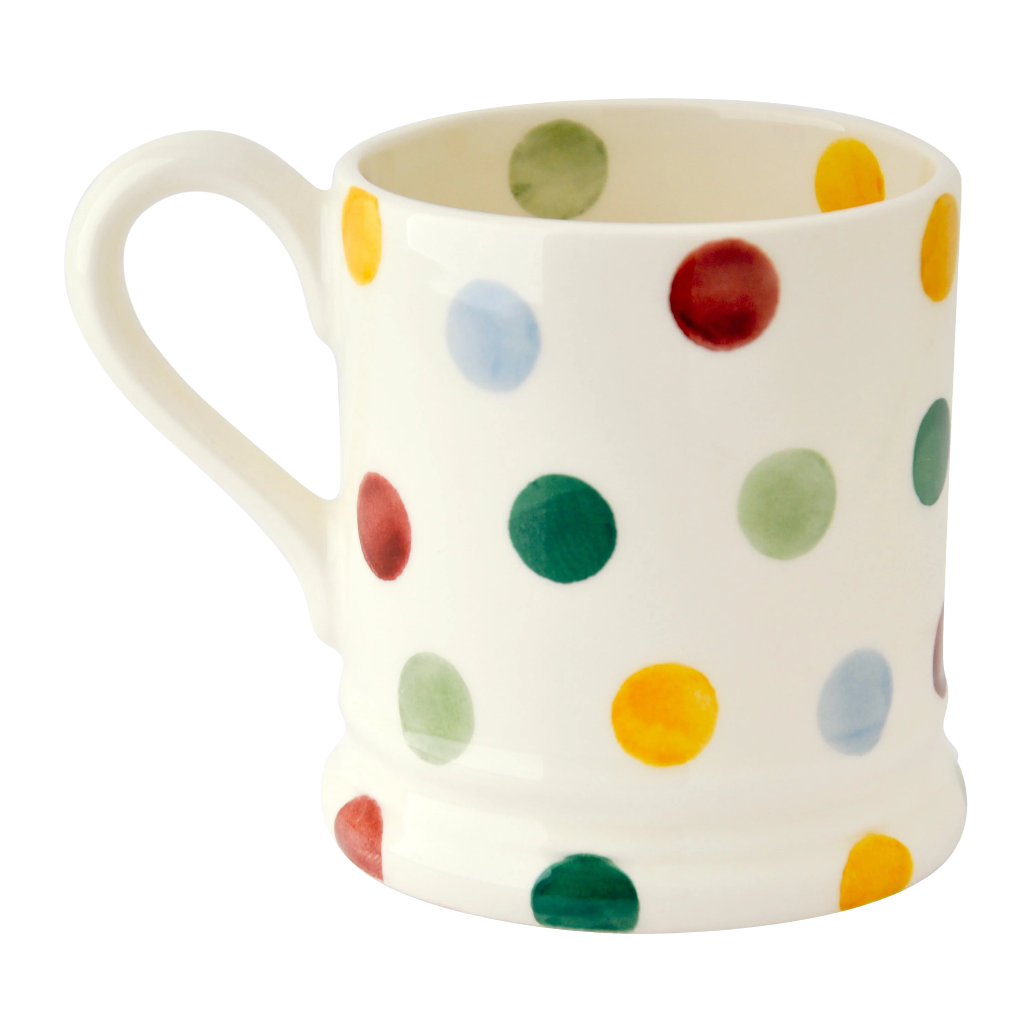 Polka Dot Mr & Mrs Set of Two 1/2 Pint Mugs
