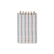 Tulip Twin Wire Notepad Wavy Blue