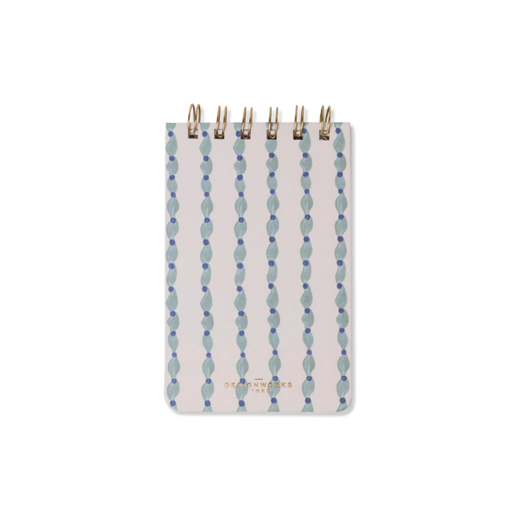 Tulip Twin Wire Notepad Wavy Blue