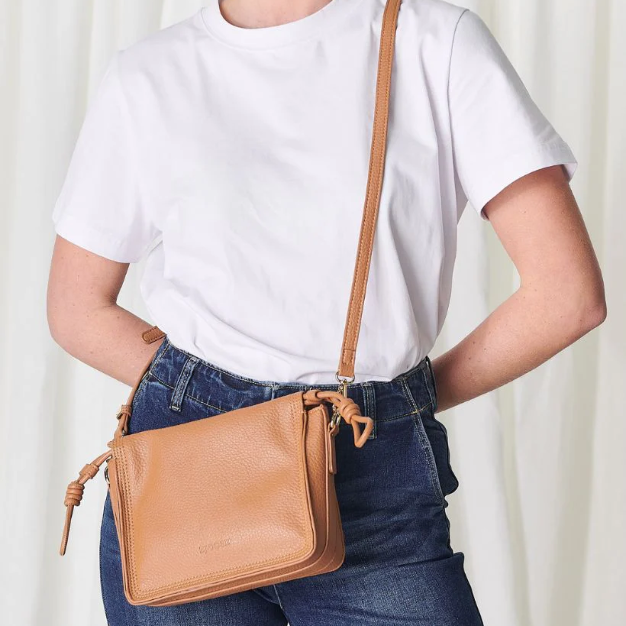 Ernie Cross Body Bag Tan