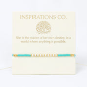 Inspiration Bracelet Aqua, White and Gold