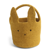 Felt Bunny Basket Ochre