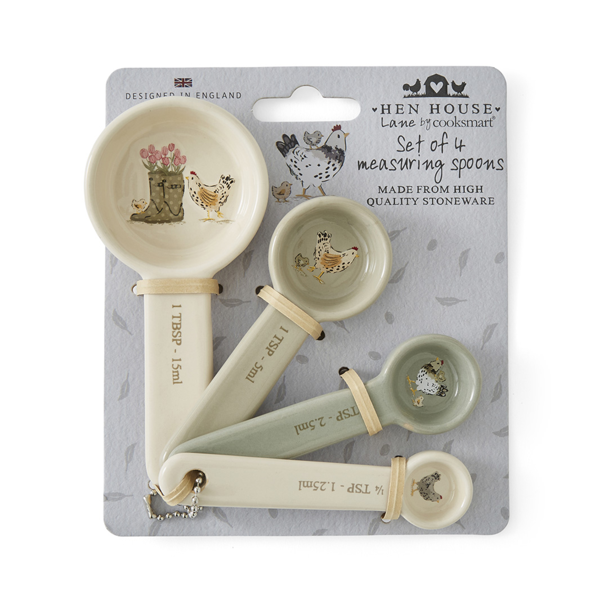 Set of 4 Measuring Spoons Hen House Lane