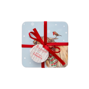 Set Of 4 Coasters Christmas On The Farm