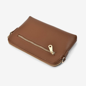 Bowery Crossbody Tan Saffiano