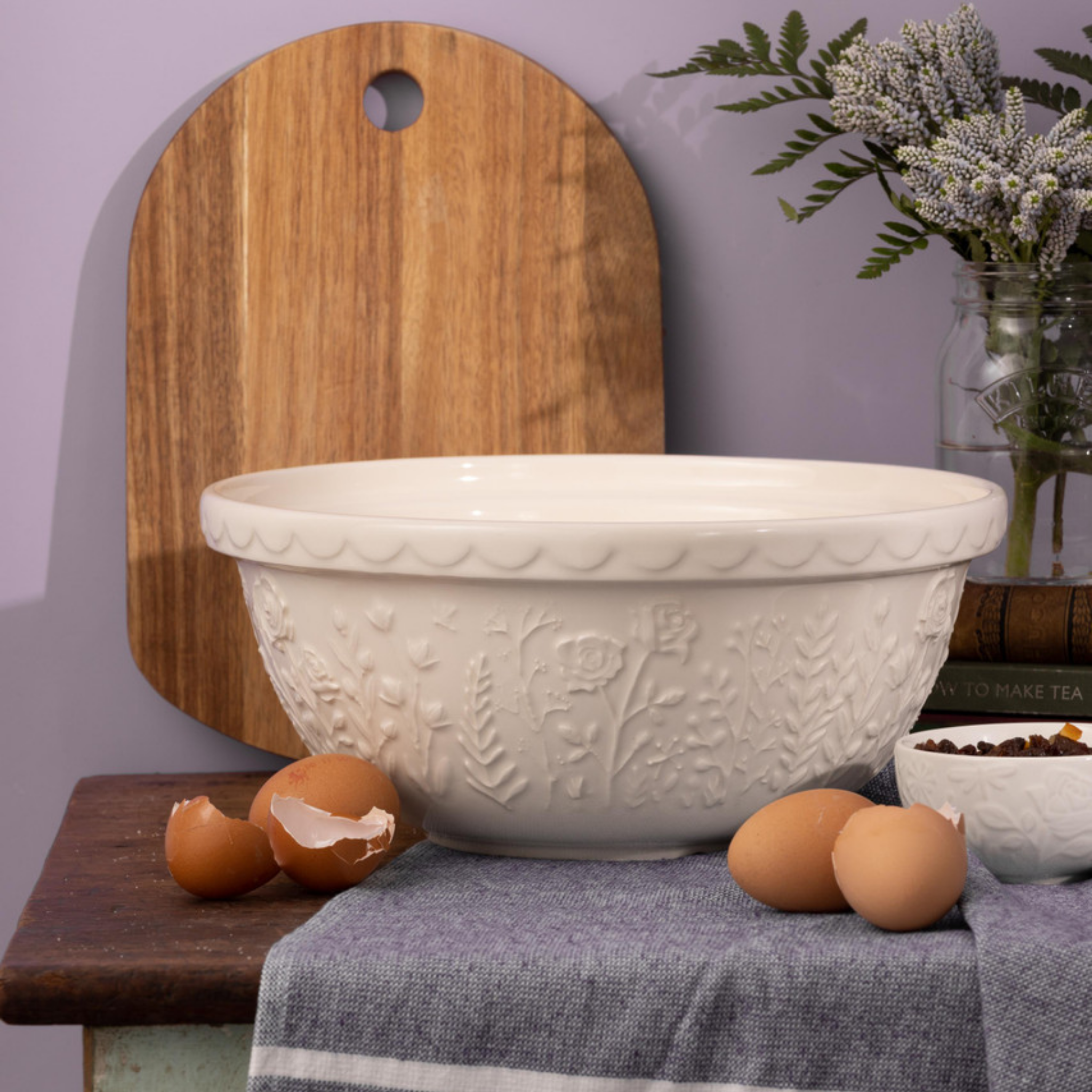 In The Meadow Cream Rose Mixing Bowl 29cm / 4 Litre