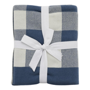 Gingham Baby Blanket Blue