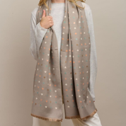 Latte Mini Heart Scarf