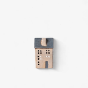 Saint Malo Tea Light House Blue Roof