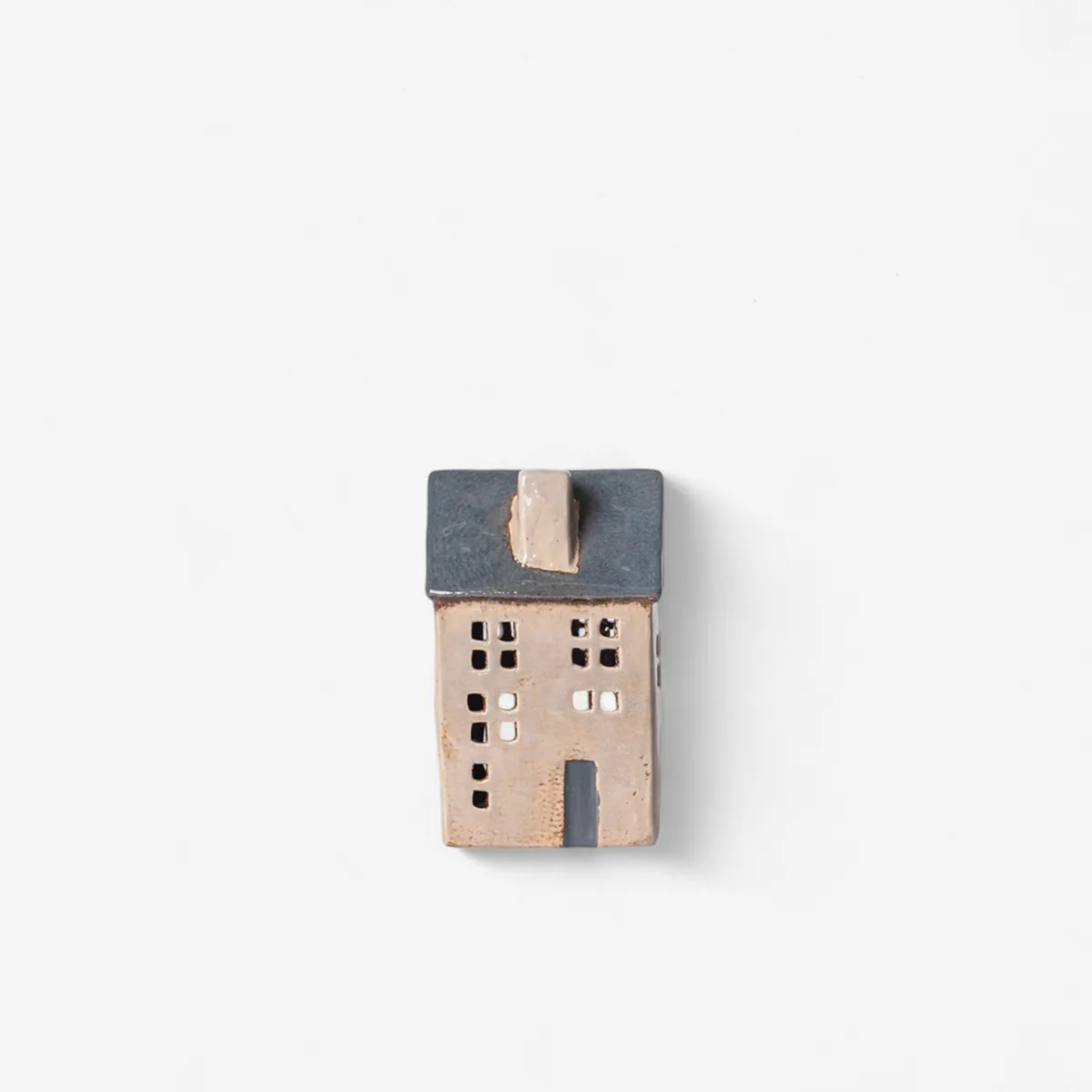 Saint Malo Tea Light House Blue Roof