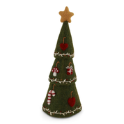 3-in-1 Felt Christmas Tree Decoration Green