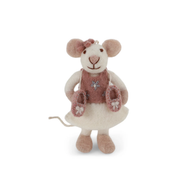 Ballerina Mouse Felt Hanging Decoration Small