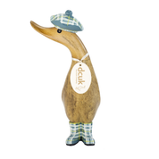 Tartan Hat & Boots Duckling Blue