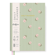 A5 Fabric Daily Planner Roses and Stripes