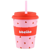 Reusable BiggieCino Bamboo Cup Sweetheart 350ml