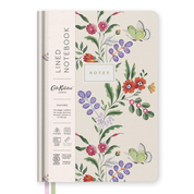 A5 Premium Hard Cover Notebook Cream Butterfly