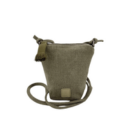 Small Crossbody Bucket Bag Khaki