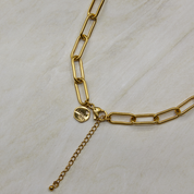 Chunky Paperclip Necklace Gold