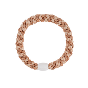 KKNEKKI Original Hair Tie Rose Gold Glitter Powder Stripe