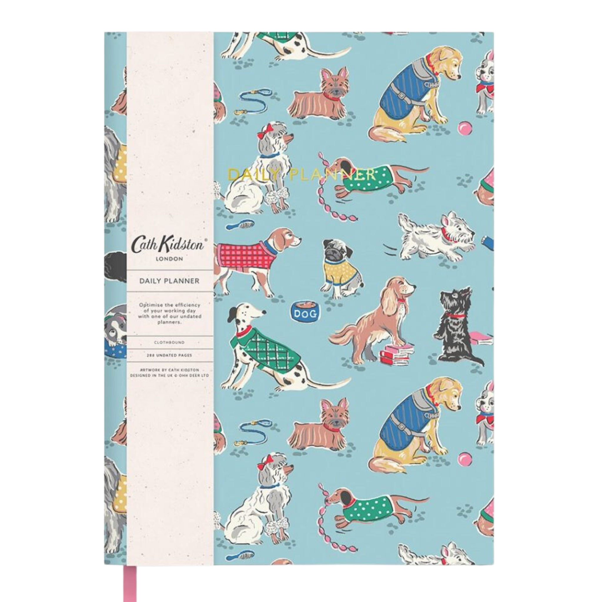 A5 Soft Cloth Cover Daily Planner Dogs