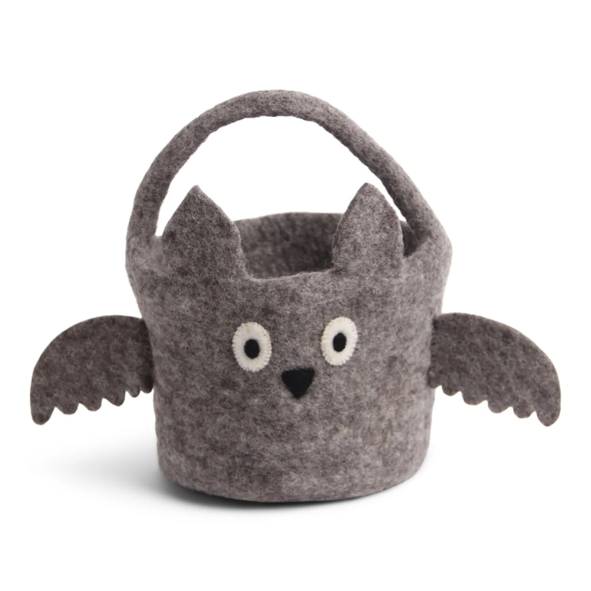 Felt Bat Basket Grey