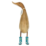 Floral Boots Ducklet Teal