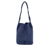 Natural Long Handle Bag Navy Blue 2.0