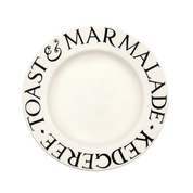 Black Toast Medium Dinner Plate (8 1/2″)