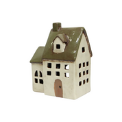 Alsace Tea Light Chapel Olive Green